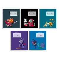 Тетрадь 18л. (клетка) ФЕНИКС "Звери" 65766 выб.уф-лак,мел.карт.,асс.