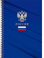 Тетрадь 60л. (клетка) А4 Проф-Пресс Profit спираль "Символика России-7" 60-8998 цв.мел.обл.