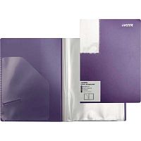 Папка с вкладышами/ 20 deVENTE А5 "Marandi" 3101222 фактура "песок",непрозр.,лаванд.,500мкм