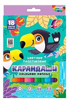 Карандаши пластик. 18цв. ЛУЧ "Zoo" 29С 1741-08