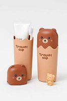 Контейнер д/зубных щёток АЛЕФ "Bear" 6440 коричневый