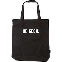 Сумка-шоппер deVENTE "НЕ БЕСИ" 7046521 канвас,34*43,5*8см,с расш.8см,на магнит.кнопке