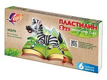 Пластилин  6цв., 90гр. ЛУЧ "Zoo" 30С 1810-08