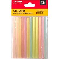 Стержень клеевой deVENTE 4181505 7мм,12шт,длина 100мм,цв.прозр.перламутр.е/подвес