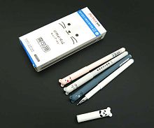 Ручка гелевая "Пиши-Стирай" INTELLIGENT Zuixua "Ушастики" DJ-356/CR-35 син.,0,35мм,игольч.,прорез.