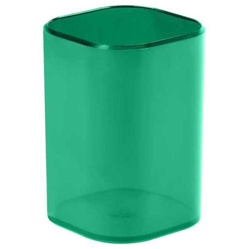 Подставка-стакан д/пиш.принадл. СТАММ "Фаворит" ПС-30581 пластик.,тонир.зелён.