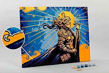 УЦЕНКА Набор д/раскрашивания по номерам с краской-металлик ФРЕЯ "Душа воина" PNB/PLZ-131 50*40см