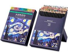 Карандаши аквар. 72цв. INTELLIGENT DM-37 деревян.,заточ.,к/к