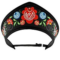 Кокошник-ободок CENTRUM "Русские промыслы. Чёрный" 77778 размер универсал.,регулир.резин.