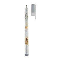 Ручка гелевая BV UniWrite "Котики приносят счастье" 20-0373/01 серебряная,0,8мм