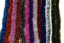 Мишура №25 зелёная,цветная голографическая