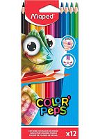 Карандаши пластик. 12цв. MAPED "Chameleon" 834500 к/к,е/подвес