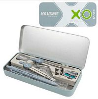 Готовальня HAUSER (10предм.) HA6418-4 в метал.футляре