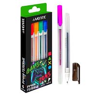 Набор гел. ручек  6цв. deVENTE "Gamer" 5051531 прозр.-мат.корп.,0,5мм,к/к