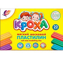 Пластилин мягкий 20цв.,300гр. ЛУЧ "Кроха" 31С 2063-08