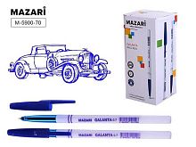 Ручка масл. шар. MAZARI "Galanta" M-5900-70 синяя,0,7мм,бел.пласт.корп.,к/к