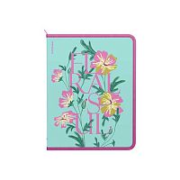 Папка д/тетрадей А4+ EK "Floral Soul" 63516 пластик,550мкм,на молн.