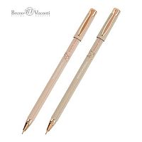Ручка шар. BV HappyWrite "Бежевая" 20-0215/79 синяя,0,38мм,асс.