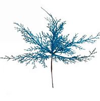 Ветка декоративная "Зимний танец" 201-2173 голубой,27см