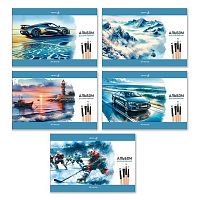 Альбом для рис.48л. SVETOCH "Приоткрыв этюдник" А259 (01717) на скобе