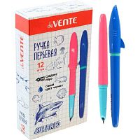 Ручка перьевая deVENTE "Shark" 5100002 перо ср.M (Medium),с 1-м баллон.,0,8мл,корп.2цвета