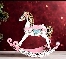 Сувенир Символ года 2026 "Лошадка-качалка" Сув811-02-0507 розовый-голубой,мдф,17,5*6,5*15см Сувенир Символ года 2026 "Лошадка-качалка" Сув811-02-0507 розовый-голубой,мдф,17,5*6,5*15см