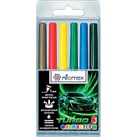 Фломастеры  6цв. ATTOMEX "Turbo" 5080538 вент.колп.,пластик.блист.