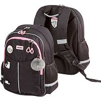 Рюкзак школьный deVENTE "Lifestyle. Pedro Raccoon" 7033521 эргон.спинка,37*28*16см,500гр.+брелок