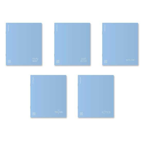 Тетрадь 48л. (клетка) EK пластик.обл. "CoverProBook Symbol" 61956 голубая,асс.
