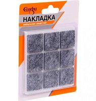 Накладка защитная д/мебели Селфи 875-368 (18шт),серый,25*25*3мм