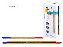 Ручка шар. MAZARI Twixi M-7325 двусторонняя (синяя и красная) 1мм, цв. пласт. корп.