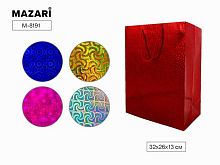 Пакет подар. MAZARI "Голография" M-8191 бум.,32*26*13см