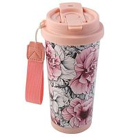 Термокружка 530мл Fiorenzo "Цветочный шик" 253159 стальная