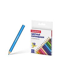 Карандаши короткие 12цв. EK "Basic" 50532 шестигр.