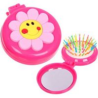 Расчёска массажная детская складная "Barbariska" 456-376