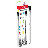 Ластик-карандаш deVENTE "CombiMax" 4070100 кругл.дерев.корп.,синтет.каучук,белый,с кисточкой