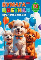 Бумага цв. А4 10л.10цв. ХАТ "Путешествие друзей" 36041 в папке 094936