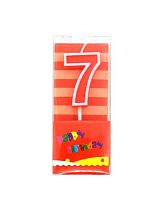 Свеча-цифра д/торта "7" Яркий праздник 448-514