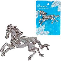 Брошь Символ года 2026 "Best Podarok - Триумф" 654-0325 серебро,4*3см