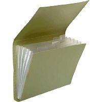Папка  6отд. deVENTE 3078218 А4 фисташковая,фактура "песок",550мкм,с клапаном,