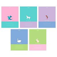 Тетрадь 24л. (линейка) ХАТ "Оригами" скругл.углы,асс.