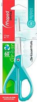 Ножницы 17см MAPED "Essentials Color" 468011 бирюзовые,эргоном.,симметричные,блист.