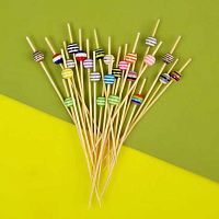 Пика д/канапе Микрос "Жемчужина полосатая" Ч42490 12см (24шт)