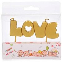 Свечи д/торта "Любовь" 448-631 (4шт) асс.