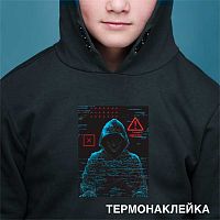 Термонаклейка д/текстильных изделий deVENTE "Label. Hacker" 8002518 (12,9*16,7см)