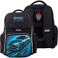 Ранец школьный deVENTE "Smart. Super Turbo" 7030602 жёстк.,37*28*14см,800гр.+часы