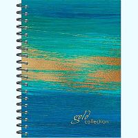Бизнес-тетрадь А6  60л. Полином спираль "Gold Collection" 3041 карт.обл.,мат.лам.