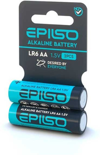 Батарейка EPILSO LR6/AA 2 Shrink Card 1.5V (БП-00000314)