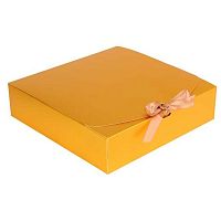 Коробка подар. КОКОС 212867/3 золото (24*24*6) 