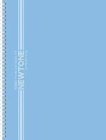 Тетрадь 80л. (линейка) А4 ХАТ спираль Premium "Newtone Pastel Голубая дымка" 05057 софт-тач,перфор.
